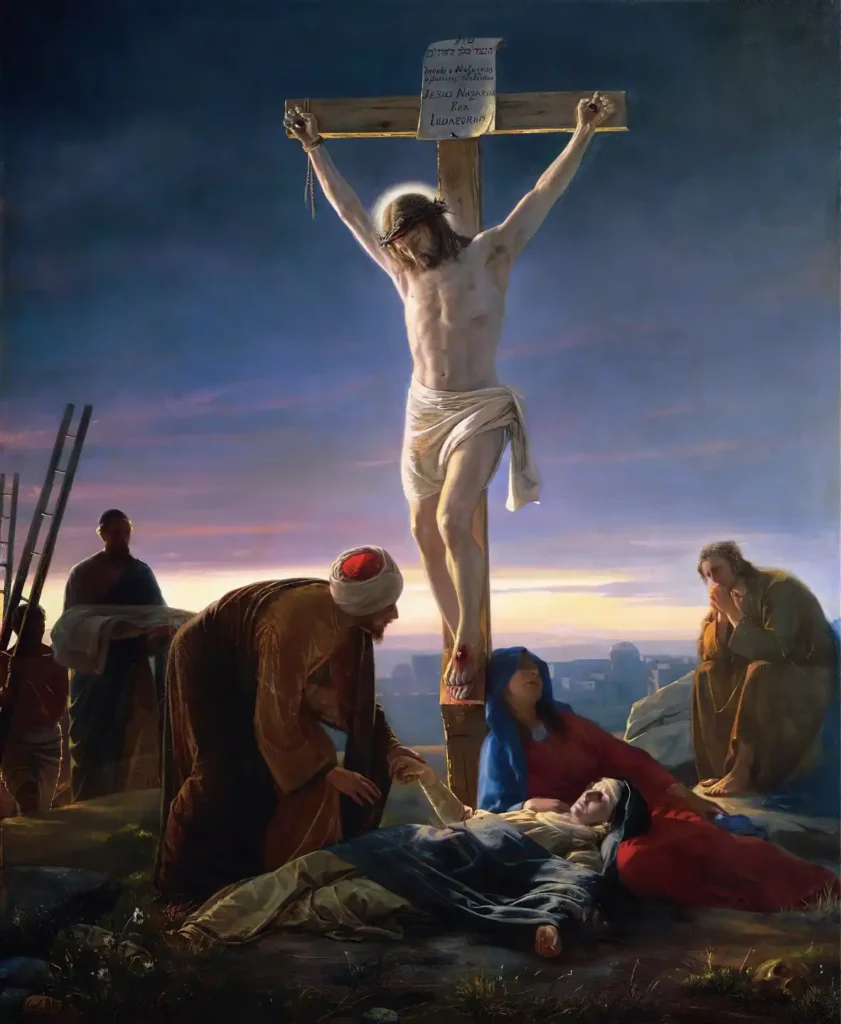 Jesus e crucificado