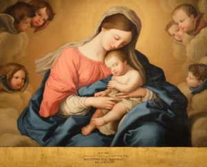 Madonna with child and angels (Large)